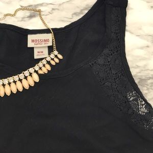 Black tank with lace